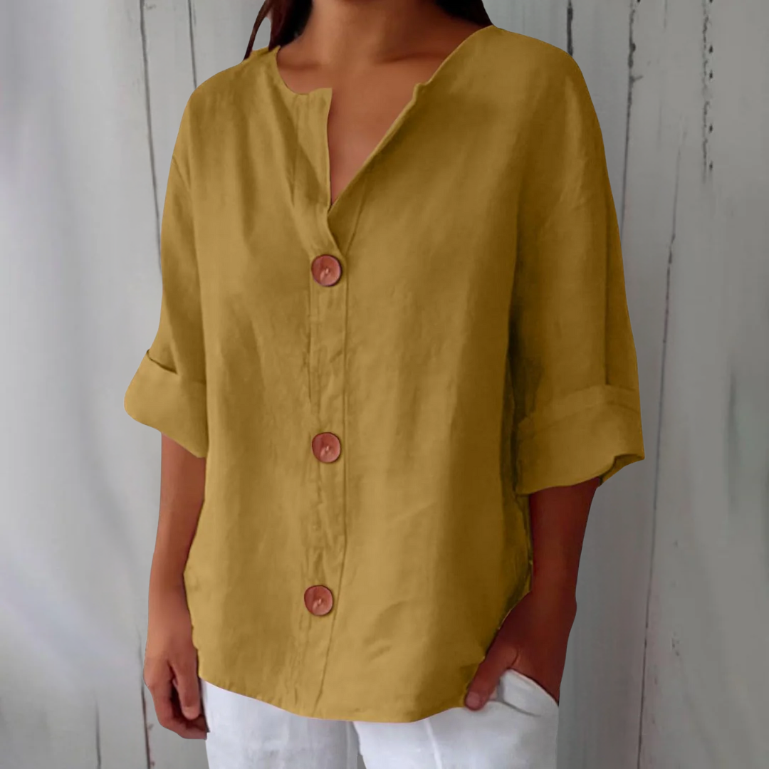 Vienna | Casual Linen Blouse