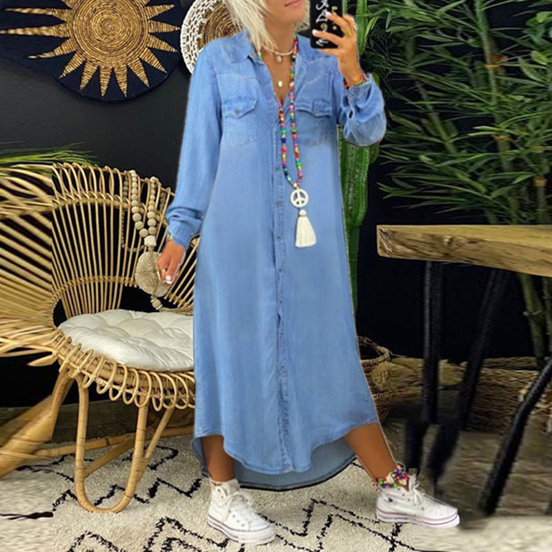 Gunn | Long Sleeve Denim Dress