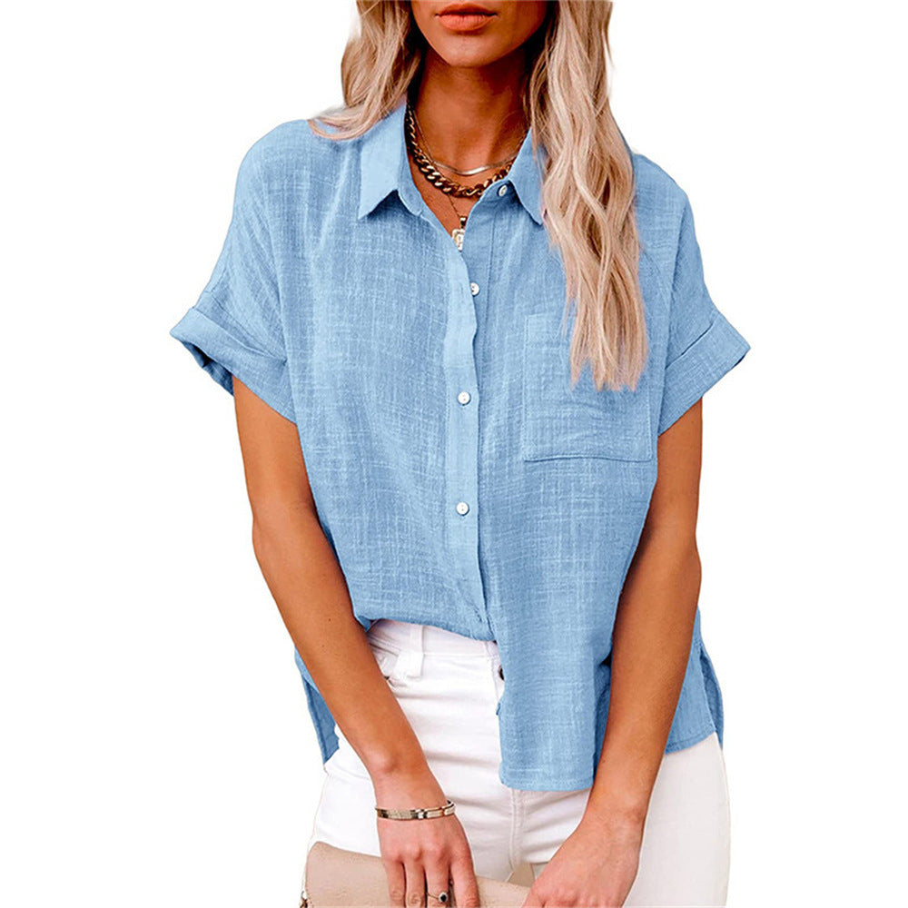 Yasmin | Lightweight Cotton-Linen Blouse