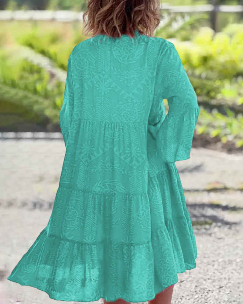 Leda | Geometric Boho Dress