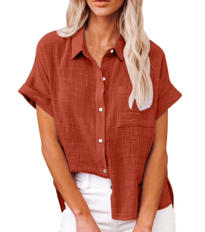 Yasmin | Lightweight Cotton-Linen Blouse
