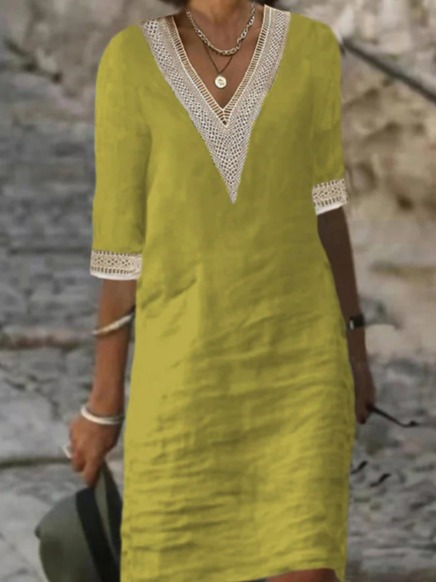 Dakota | Casual V-Neck Lace Dress