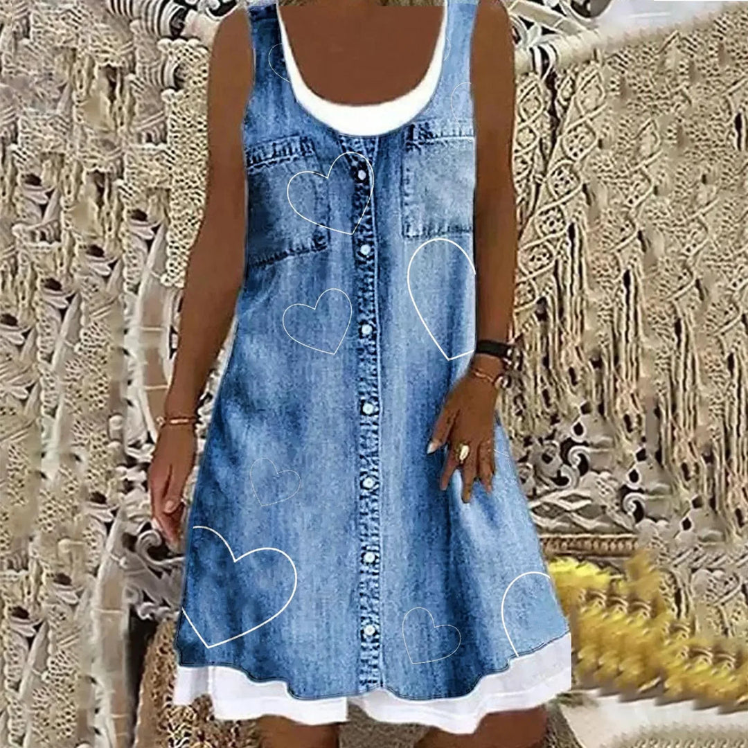 Judit | Soft Elegant Denim Dress