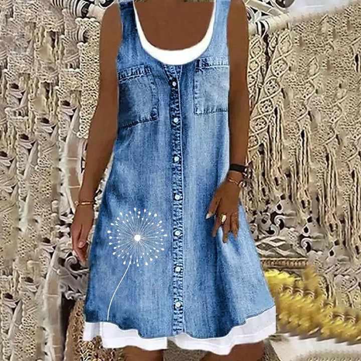Judit | Soft Elegant Denim Dress
