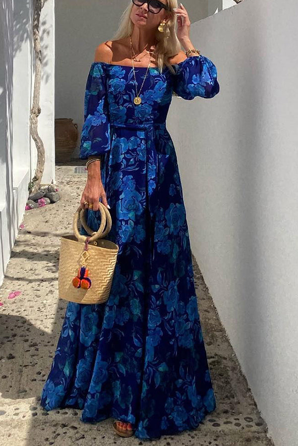 Freya | Floral Off-Shoulder Maxi Dress