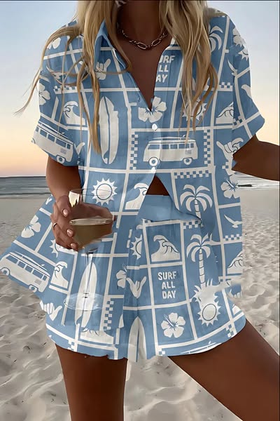 Lauren | Summer Top and Short Set