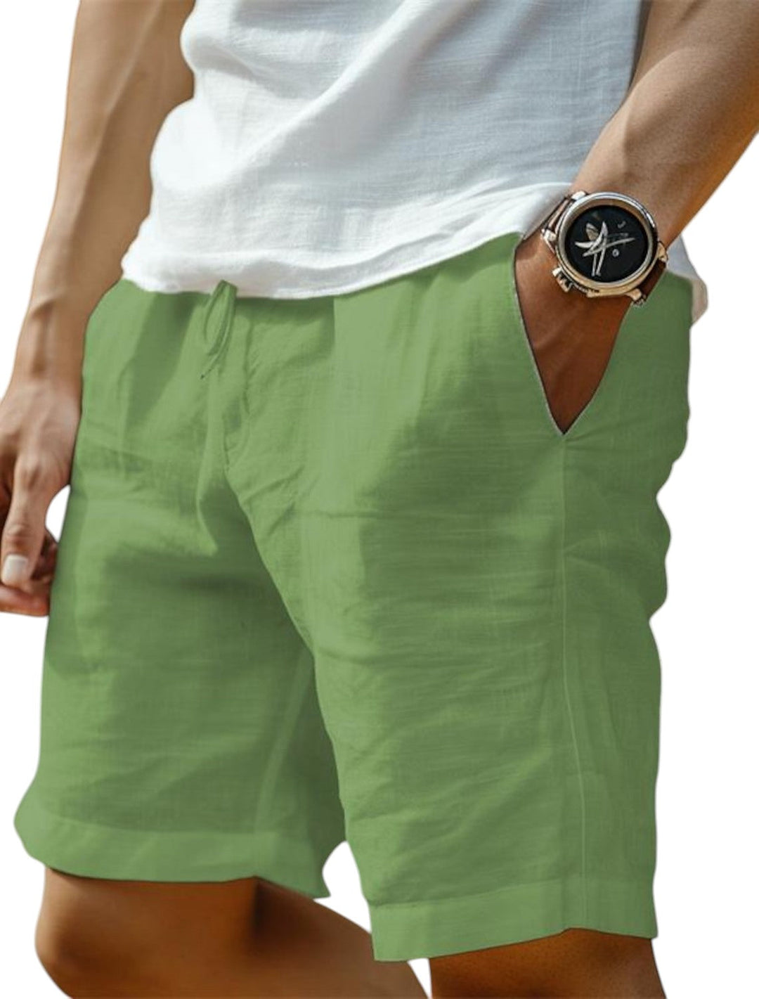 Gavin | Short Linen Pants