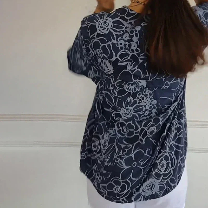Clarisse | Printed Button-Up Shirt